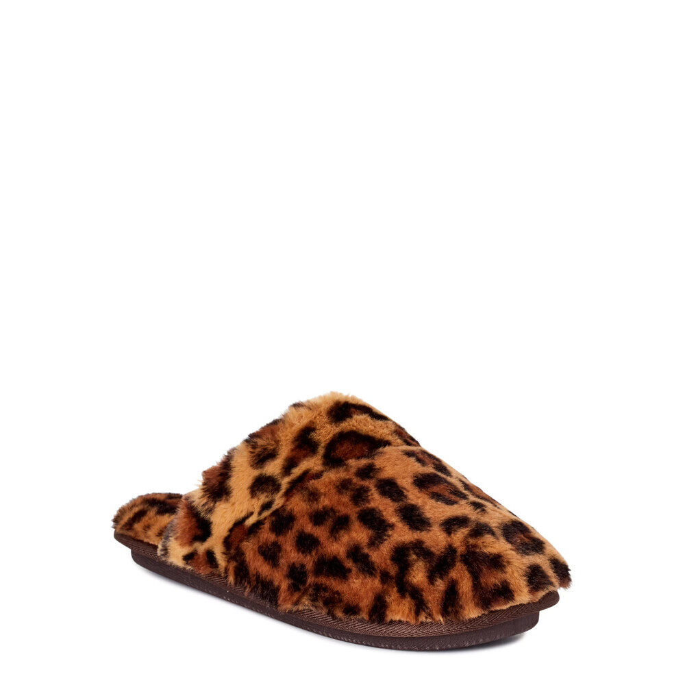 Cobian Minou MMN20-961 Slippers Women's US 7 Brown Leopard Print Mule GAL1620